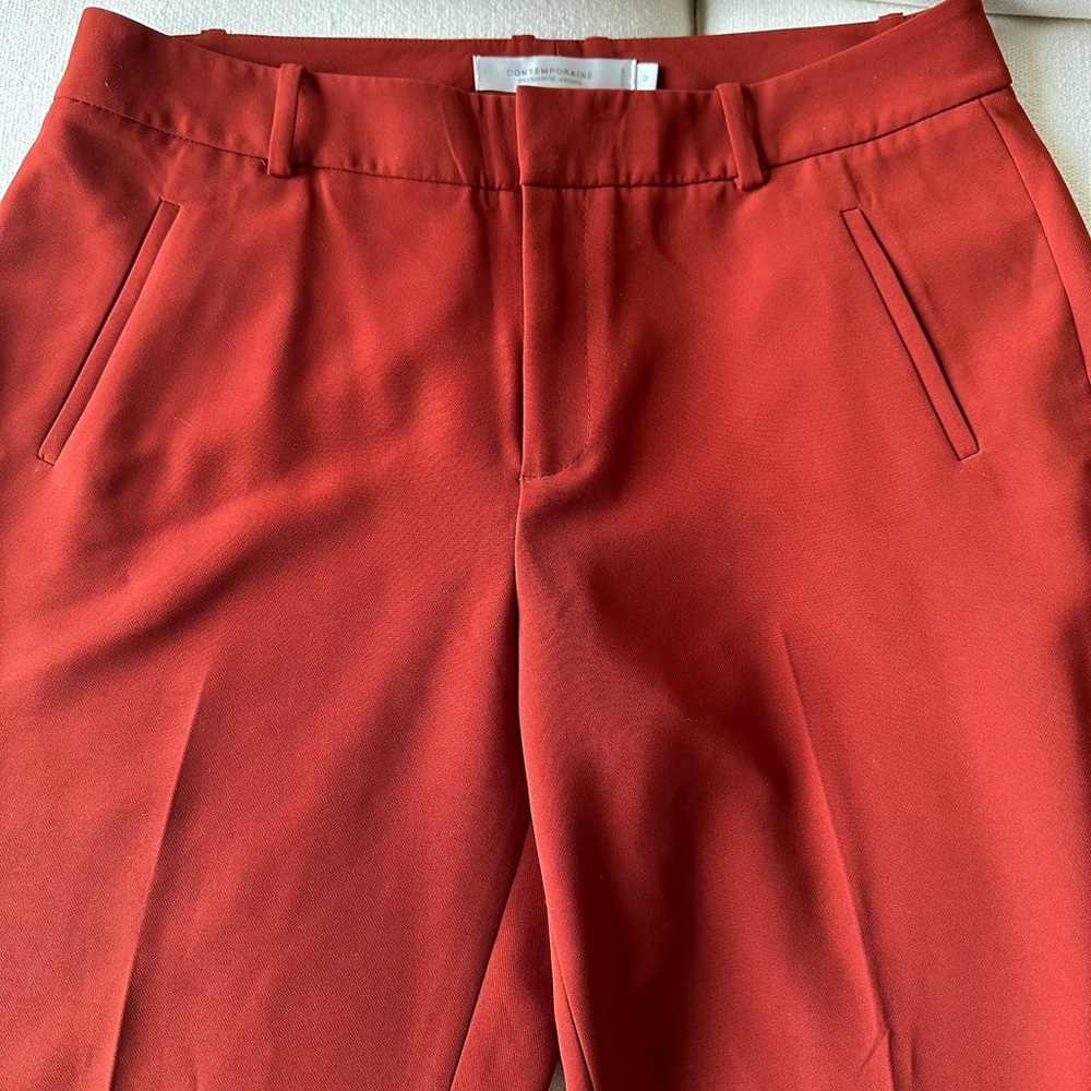 Simons Burnt Orange Straight-Leg Pants